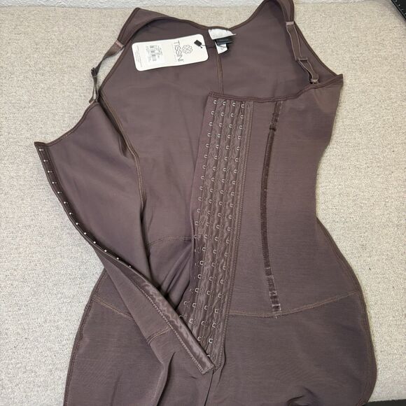 Tissini Faja Cristal XXL Brown Colombian Shapewear Smoothing Post Op Compression - Picture 7 of 10